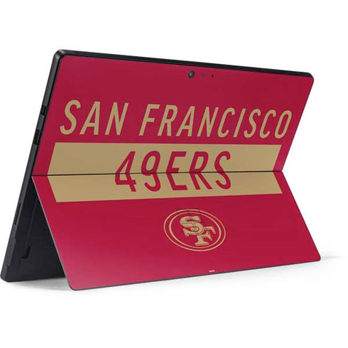 NFL San Francisco 49ers Red Performance Series Surface Pro 6 Skin