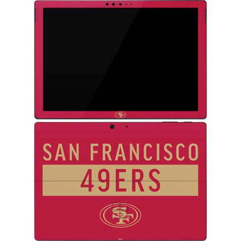 NFL San Francisco 49ers Red Performance Series Surface Pro 7 Skin