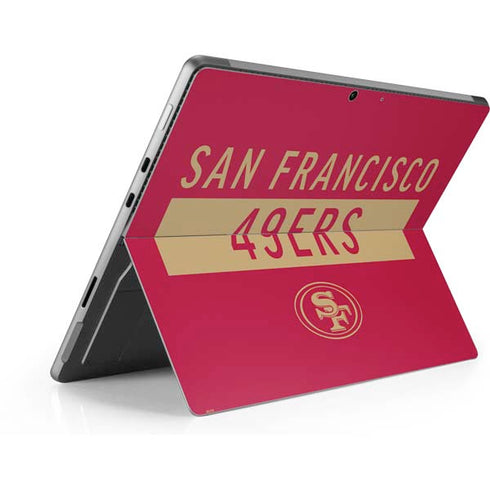 NFL San Francisco 49ers Red Performance Series Surface Pro 8 Skin