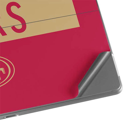 NFL San Francisco 49ers Red Performance Series Surface Pro 8 Skin