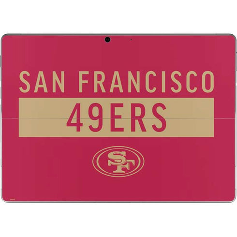 NFL San Francisco 49ers Red Performance Series Surface Pro 9 Skin