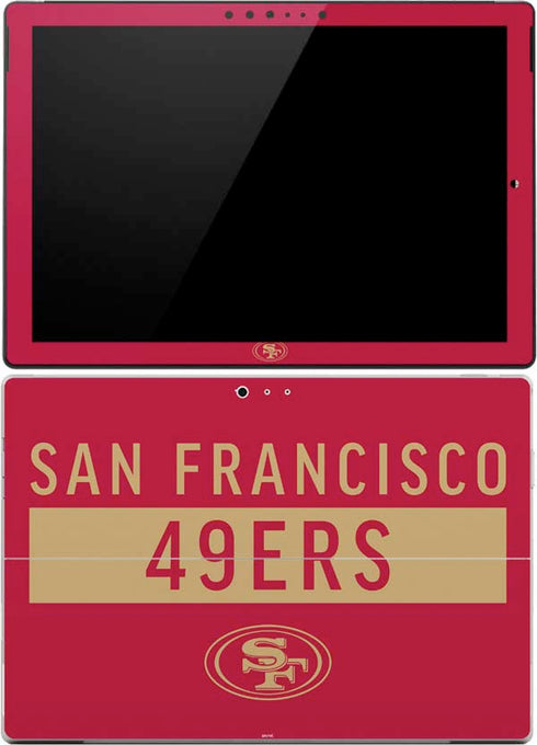 NFL San Francisco 49ers Red Performance Series Surface Pro (2017) Skin
