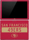 NFL San Francisco 49ers Red Performance Series Surface Pro (2017) Skin