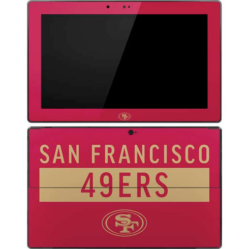 NFL San Francisco 49ers Red Performance Series Surface Pro Tablet Skin