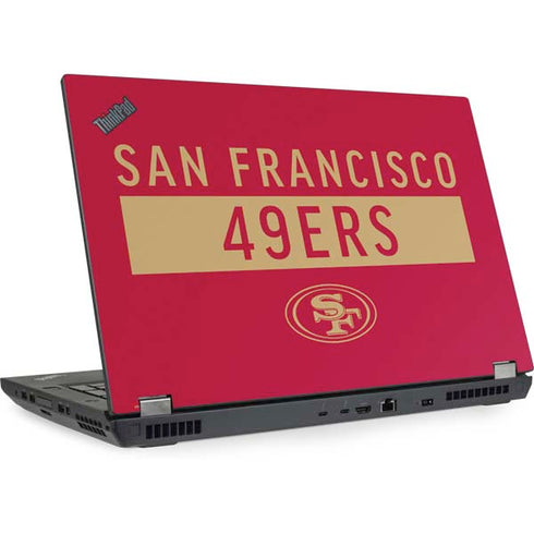 NFL San Francisco 49ers Red Performance Series Lenovo ThinkPad Skin