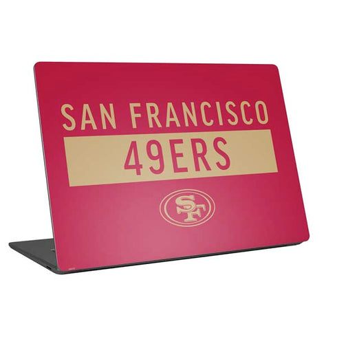 NFL San Francisco 49ers Red Performance Series Universal Laptop 16in (13 x 9.4in) Skin