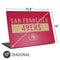NFL San Francisco 49ers Red Performance Series Universal Laptop 17in (13.8 x 10in) Skin