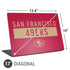 NFL San Francisco 49ers Red Performance Series Universal Laptop 17in (13.8 x 10in) Skin
