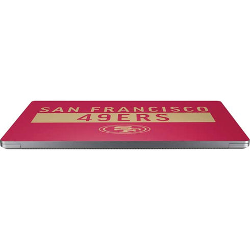 NFL San Francisco 49ers Red Performance Series Universal Laptop 17in (13.8 x 10in) Skin