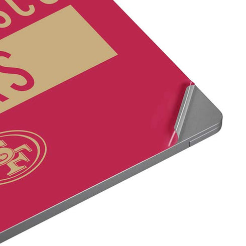 NFL San Francisco 49ers Red Performance Series Universal Laptop 17in (13.8 x 10in) Skin