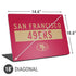 NFL San Francisco 49ers Red Performance Series Universal Laptop 18in (14.6 x 10.6in) Skin