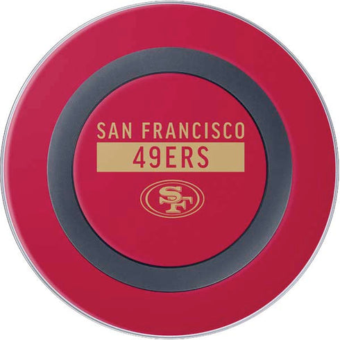 NFL San Francisco 49ers Red Performance Series Wireless Charger Skin