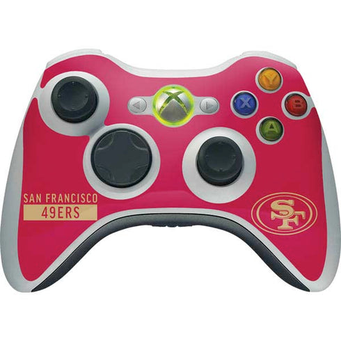 NFL San Francisco 49ers Red Performance Series Xbox 360 Wireless Controller Skin