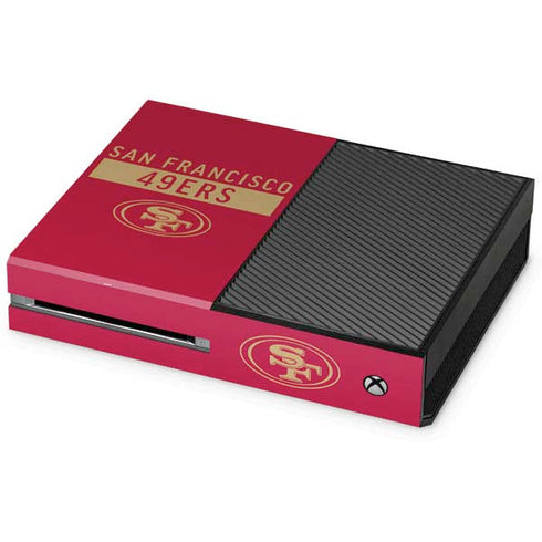 NFL San Francisco 49ers Red Performance Series Xbox One Console Skin