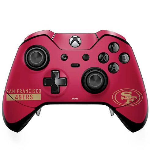 NFL San Francisco 49ers Red Performance Series Xbox One Elite Controller Skin