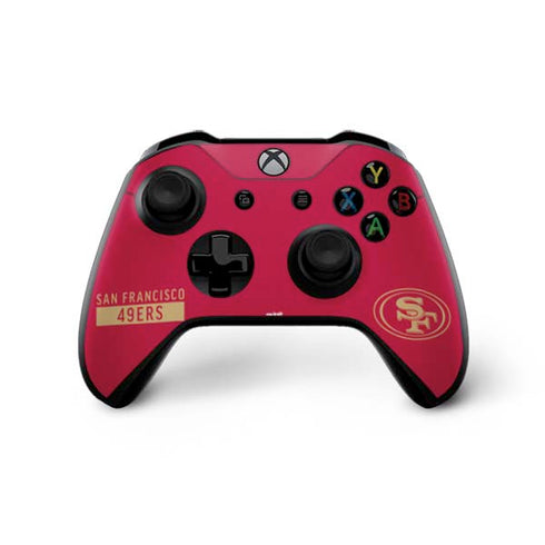 NFL San Francisco 49ers Red Performance Series Xbox One X Bundle Skin
