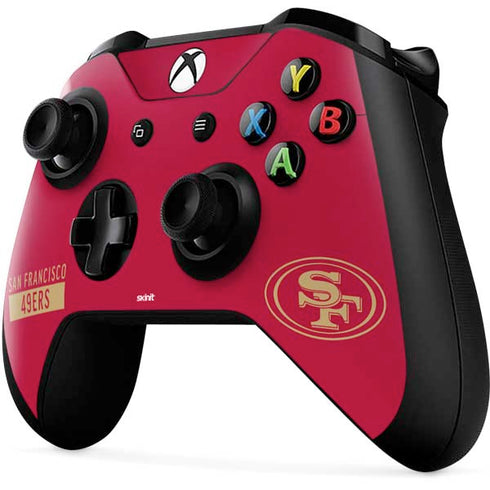 NFL San Francisco 49ers Red Performance Series Xbox One X Controller Skin