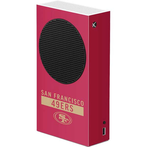 NFL San Francisco 49ers Red Performance Series Xbox Series S Console Skin