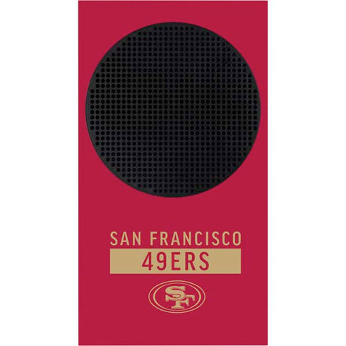 NFL San Francisco 49ers Red Performance Series Xbox Series S Console Skin
