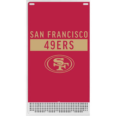 NFL San Francisco 49ers Red Performance Series Xbox Series S Console Skin