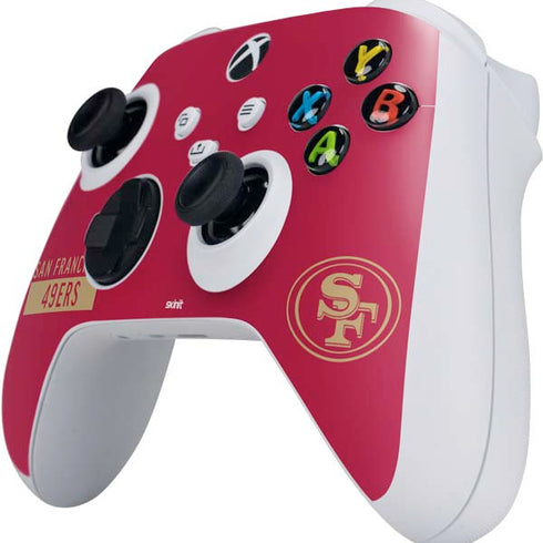 NFL San Francisco 49ers Red Performance Series Xbox Series S Controller Skin