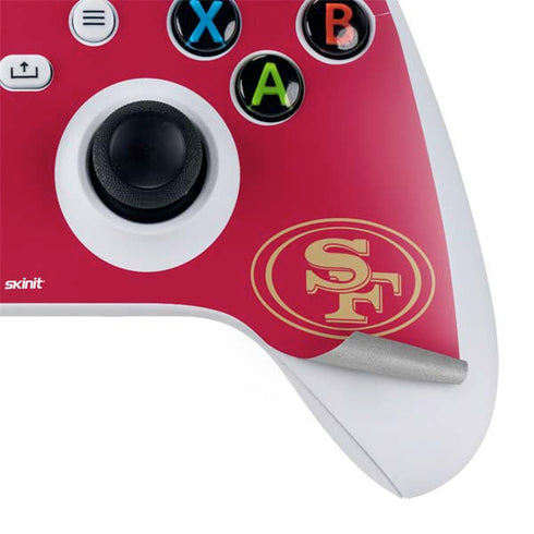 NFL San Francisco 49ers Red Performance Series Xbox Series S Controller Skin