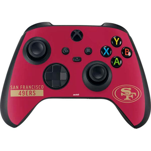 NFL San Francisco 49ers Red Performance Series Xbox Series X Bundle Skin