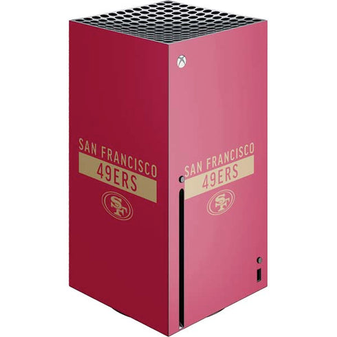 NFL San Francisco 49ers Red Performance Series Xbox Series X Console Skin