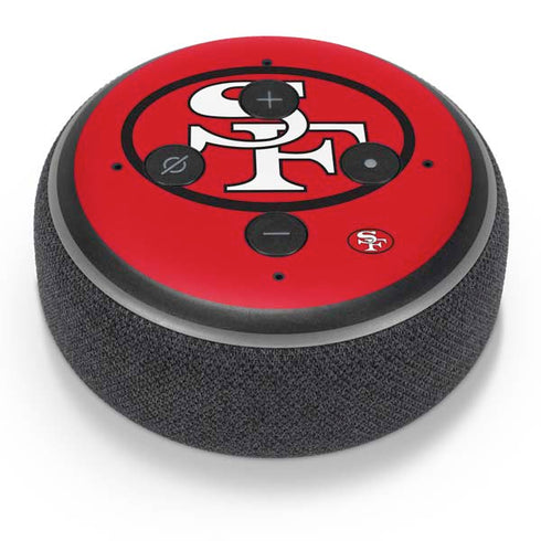 NFL San Francisco 49ers Retro Logo Amazon Echo Dot Skin
