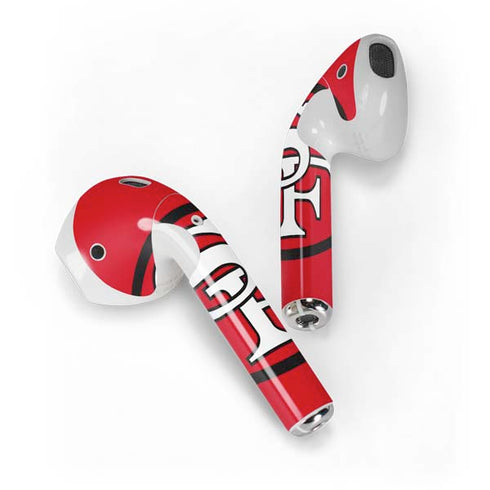 NFL San Francisco 49ers Retro Logo Apple AirPods Skin