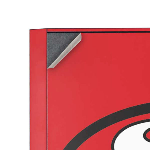 NFL San Francisco 49ers Retro Logo Corsair 4000D Tempered Glass Mid-Tower ATX Case Skin