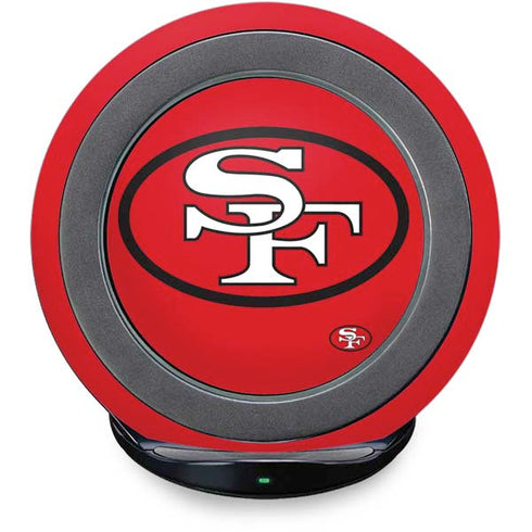 NFL San Francisco 49ers Retro Logo Fast Charge Wireless Charging Stand Skin