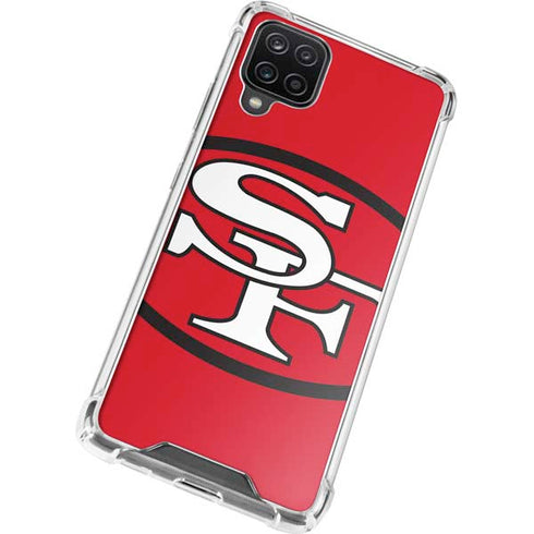 NFL San Francisco 49ers Retro Logo Galaxy A12 Clear Case