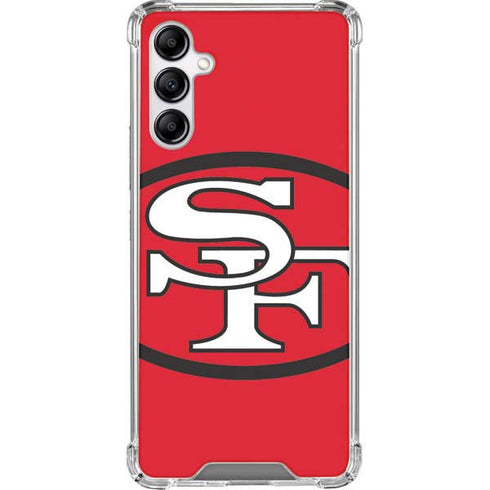 NFL San Francisco 49ers Retro Logo Galaxy A14 5G Clear Case
