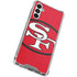 NFL San Francisco 49ers Retro Logo Galaxy A14 5G Clear Case