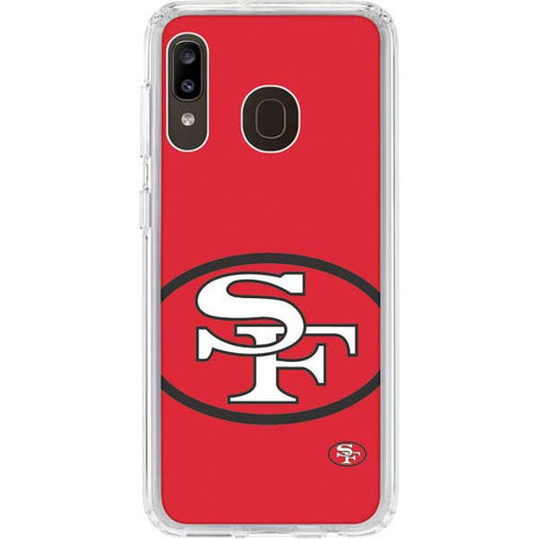 NFL San Francisco 49ers Retro Logo Galaxy A20 Clear Case