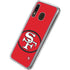 NFL San Francisco 49ers Retro Logo Galaxy A20 Clear Case