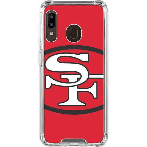 NFL San Francisco 49ers Retro Logo Galaxy A30 Clear Case