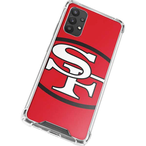 NFL San Francisco 49ers Retro Logo Galaxy A32 5G Clear Case