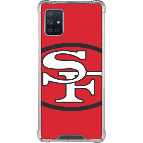 NFL San Francisco 49ers Retro Logo Galaxy A51 5G Clear Case