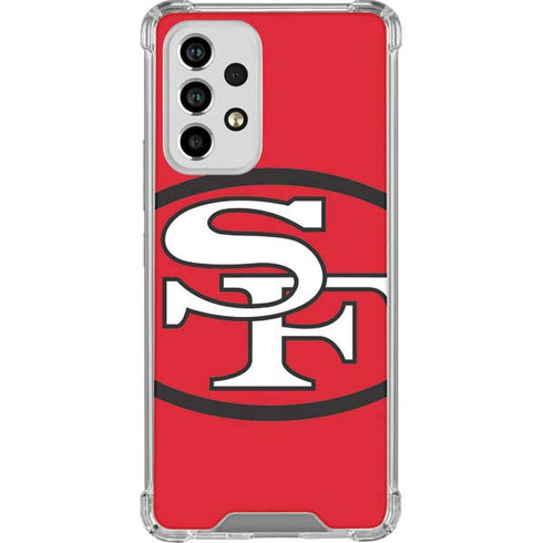 NFL San Francisco 49ers Retro Logo Galaxy A53 5G Clear Case
