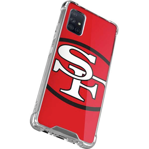 NFL San Francisco 49ers Retro Logo Galaxy A71 5G Clear Case