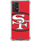 NFL San Francisco 49ers Retro Logo Galaxy A72 5G Clear Case