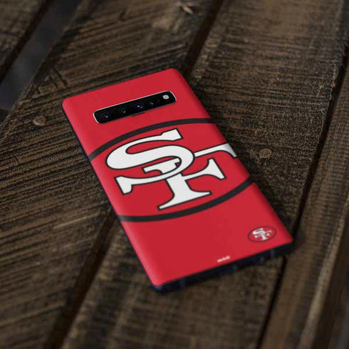 NFL San Francisco 49ers Retro Logo Galaxy S10 Plus Skin