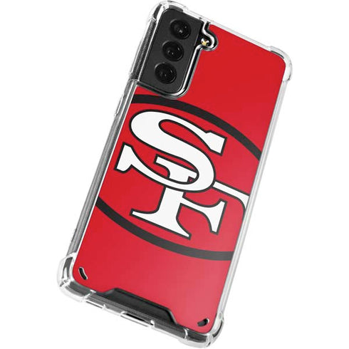NFL San Francisco 49ers Retro Logo Galaxy S21 Plus 5G Clear Case