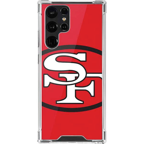 NFL San Francisco 49ers Retro Logo Galaxy S22 Ultra Clear Case