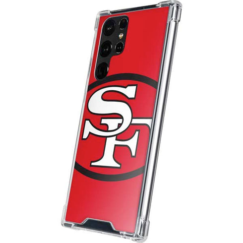 NFL San Francisco 49ers Retro Logo Galaxy S22 Ultra Clear Case