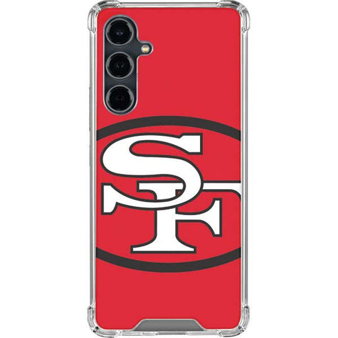 NFL San Francisco 49ers Retro Logo Galaxy S23 FE Clear Case