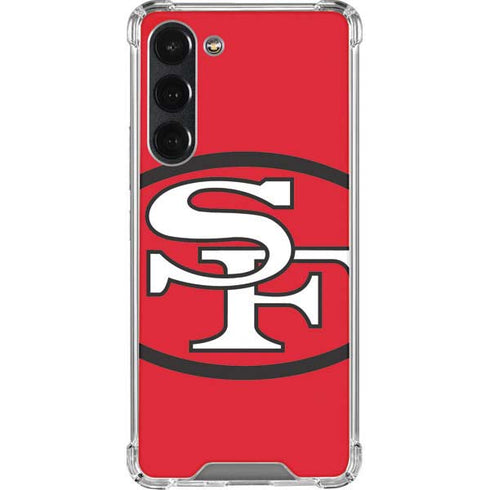 NFL San Francisco 49ers Retro Logo Galaxy S23 Plus Clear Case