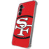 NFL San Francisco 49ers Retro Logo Galaxy S24 Plus Clear Case